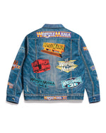 WrestleMania 1-21 Logo Print Denim Jacket