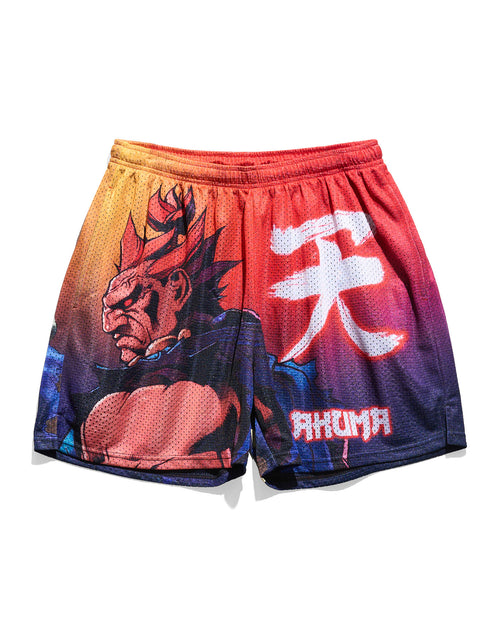 Akuma Street Fighter Retro Shorts