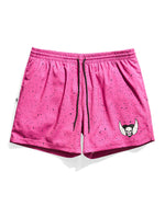 Bret Hart Speckle Pink Active Shorts