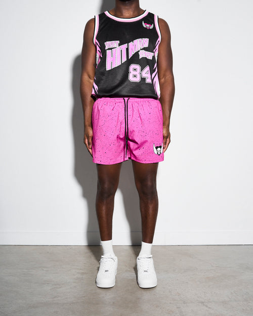 Bret Hart Speckle Pink Active Shorts