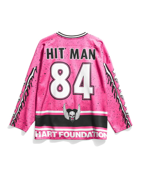 Bret Hart Speckle Pink Hockey Jersey