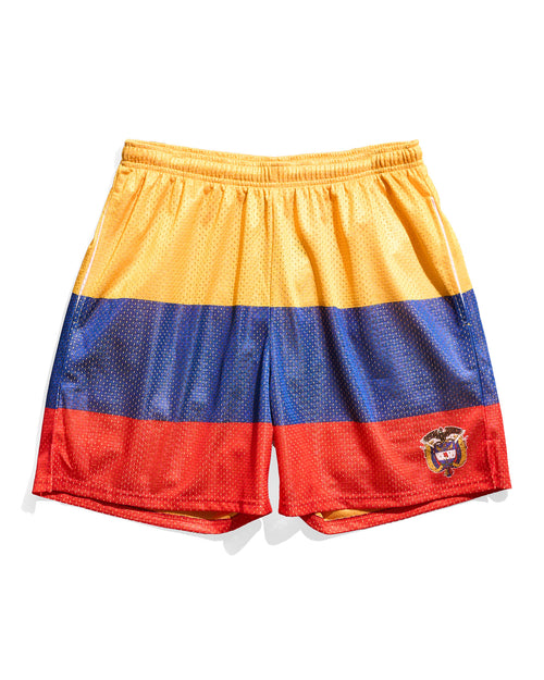 Colombia Flag Retro Shorts