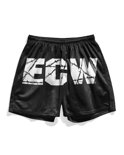 ECW Black Logo Retro Shorts