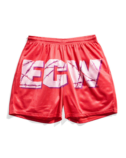 ECW Red Logo Retro Shorts