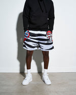 Shawn Michaels HBK Zebra Retro Shorts