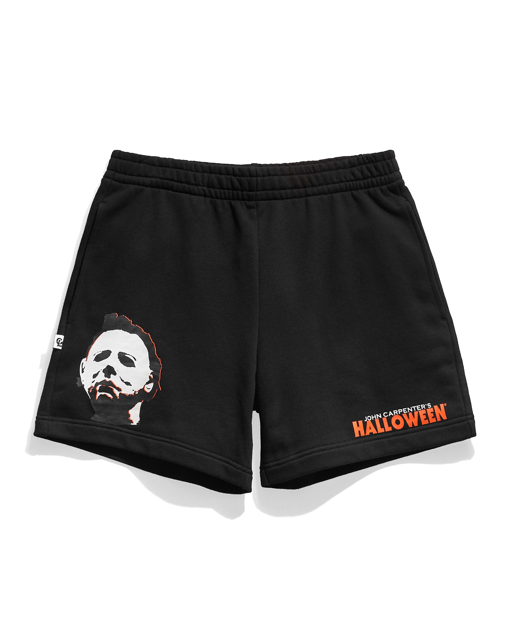 Halloween Michael Myers Black Fleece Shorts