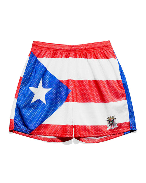 Puerto Rico Flag Retro Shorts