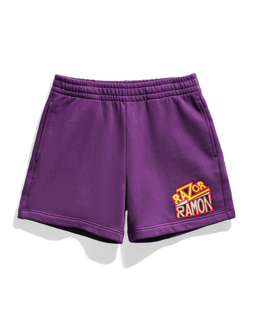 Razor Ramon Purple Fleece Shorts