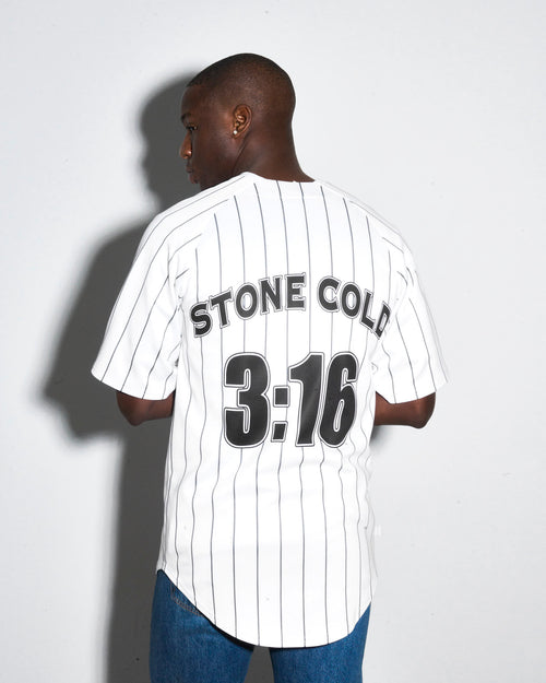 Stone Cold Steve Austin 3:16 White Baseball Jersey – Chalk Line