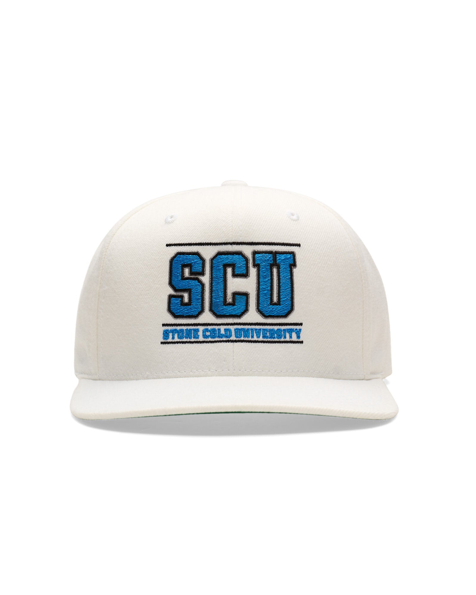 Stone Cold University SCU White Snapback Hat
