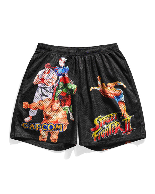 Street Fighter 2 Characters Retro Shorts
