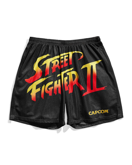 Street Fighter 2 Logo Retro Shorts
