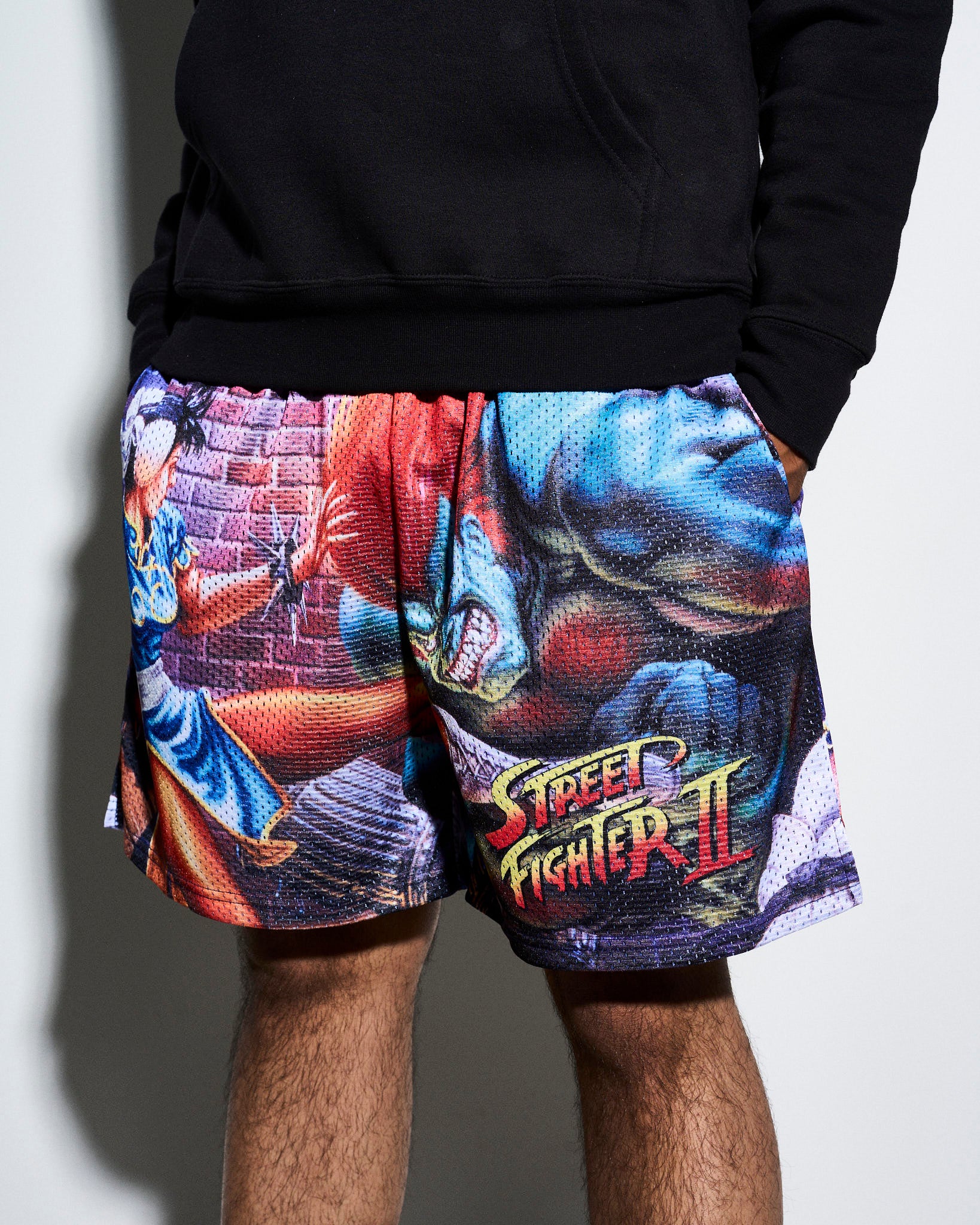 Street Fighter 2 Cover Retro Shorts