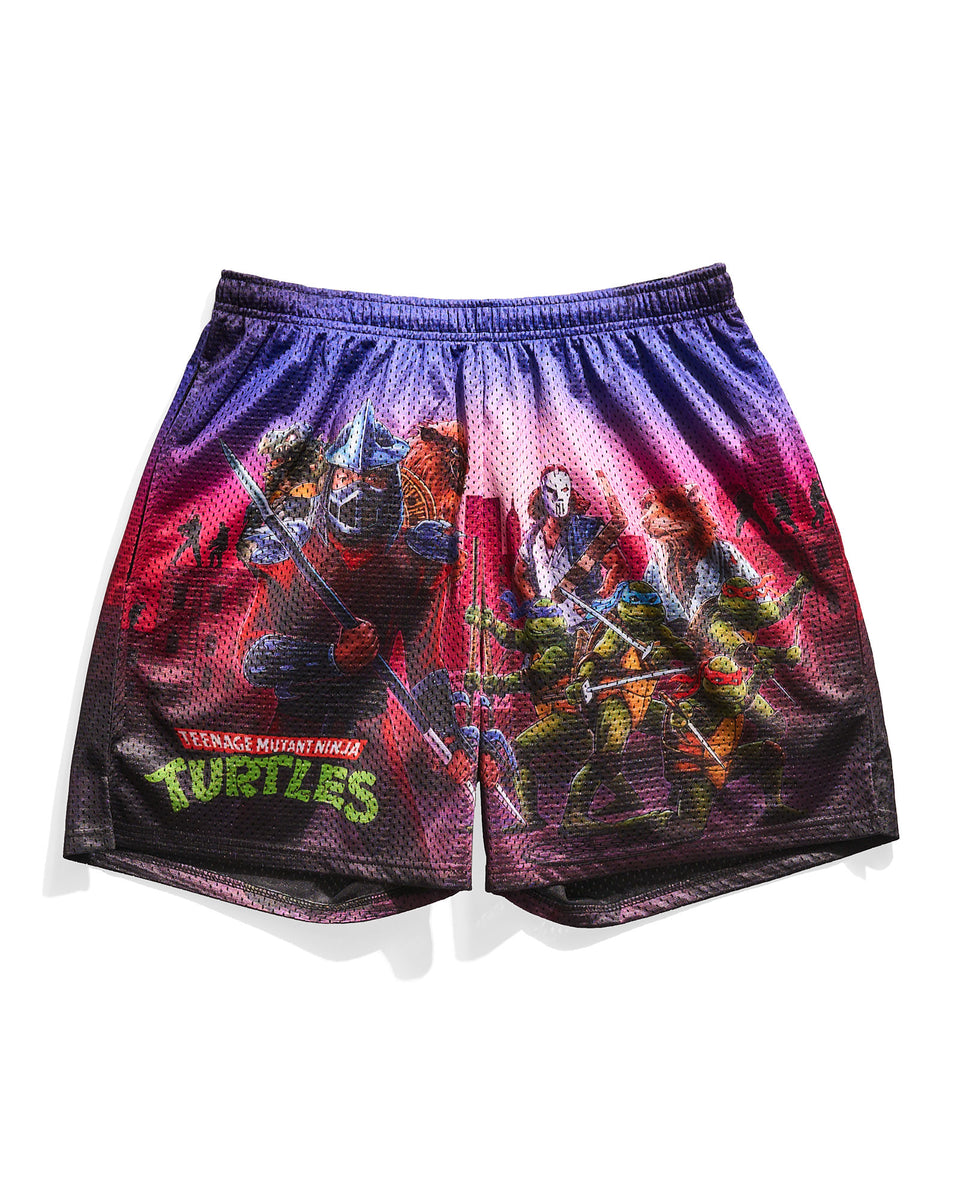 TMNT 1990 NYC Retro Shorts Chalk Line Apparel