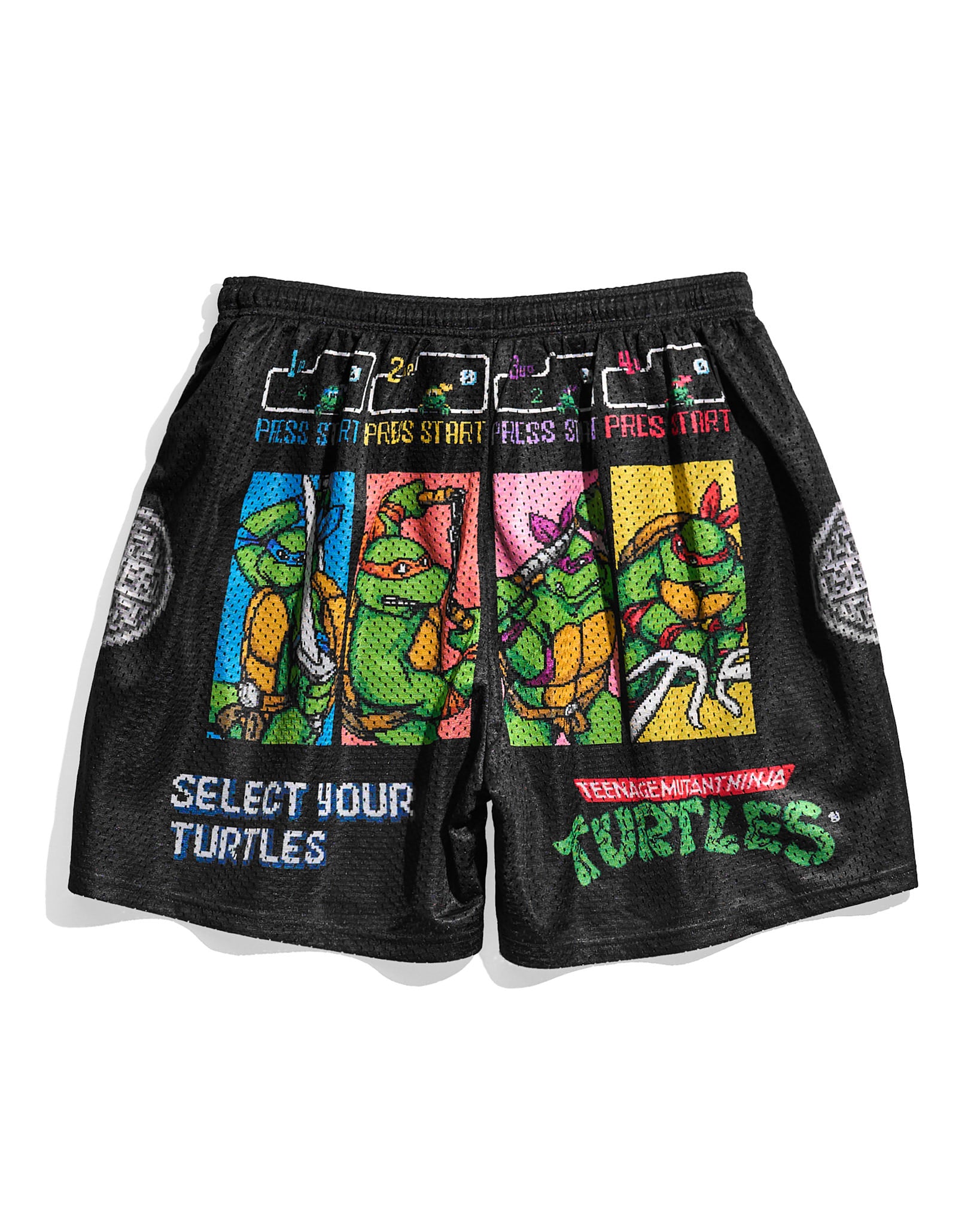 TMNT Video Game Character Select Retro Shorts